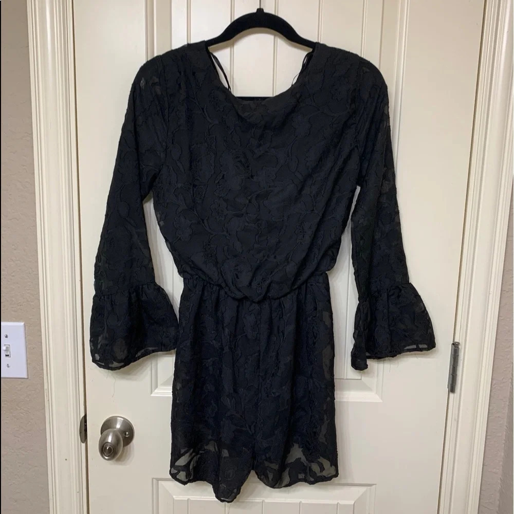 Miami Black Floral Romper - Picture 7 of 7